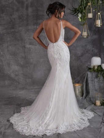 Sottero and Midgley Luella by Sottero & Midgley #1 Ivory/Pewter Accent over Pearl thumbnail