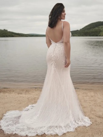 Sottero and Midgley Luella by Sottero & Midgley #4 Ivory/Pewter Accent over Pearl thumbnail