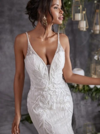 Sottero and Midgley Luella by Sottero & Midgley #2 Ivory/Pewter Accent over Pearl thumbnail
