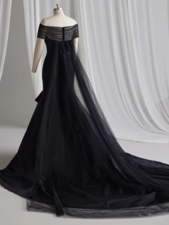 Maggie Sottero Taryn Shoulder Wrap by Maggie Sottero #0 default All Black thumbnail