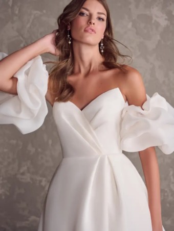 Maggie Sottero Nisha Arm Bands by Maggie Sottero #0 default Soft Pearl thumbnail