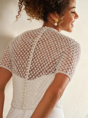 Maggie Sottero Gatsby Jacket by Maggie Sottero #1 Ivory thumbnail