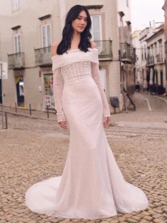 Maggie Sottero Drew by Maggie Sottero (dress only) #6 default Ivory (with Ivory Illusion) thumbnail