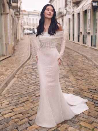Maggie Sottero Drew by Maggie Sottero (dress only) #0 default Ivory (with Ivory Illusion) thumbnail