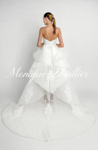 Monique Lhuillier Madame Butterfly Overskirt by Monique Lhuillier #1 Silk White thumbnail