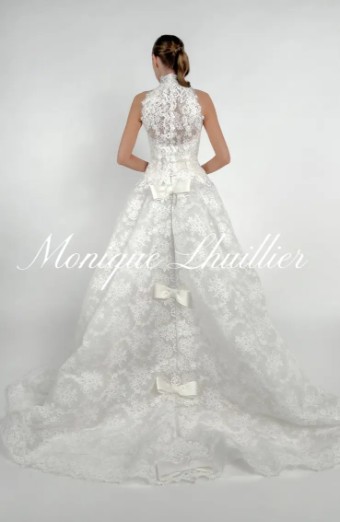 Monique Lhuillier Vittoria Halter Jacket by Monique Lhuillier #1 Silk White thumbnail