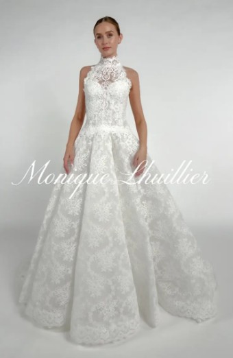 Monique Lhuillier Vittoria Halter Jacket by Monique Lhuillier #2 default Silk White thumbnail