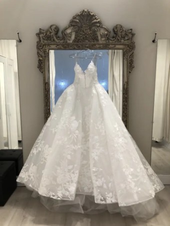 Monique Lhuillier Maeve by Monique Lhuillier (dress only) #2 Silk White thumbnail