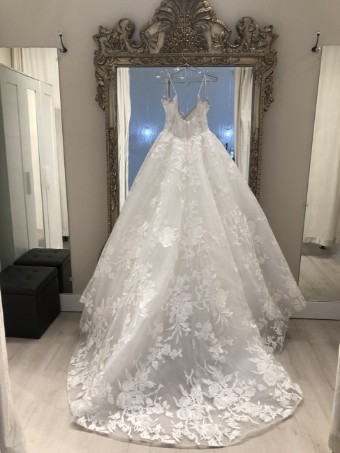 Monique Lhuillier Maeve by Monique Lhuillier (dress only) #4 Silk White thumbnail