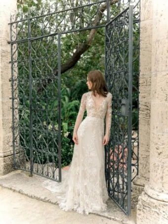 Monique Lhuillier Spring by Monique Lhuillier (dress only) #0 default Silk White/Nude thumbnail