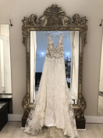 Monique Lhuillier Spring by Monique Lhuillier (dress only) #1 Silk White/Nude thumbnail