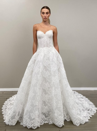 Monique Lhuillier Fleur De Lis by Monique Lhuillier (gown only) #0 default Silk White thumbnail