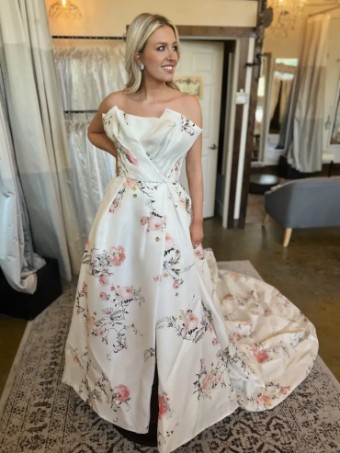 Monique Lhuillier Bon Bon (Full Length) by Monique Lhuillier #1 Ivory/Multi thumbnail