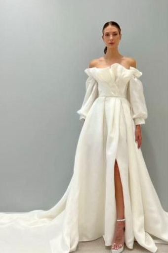 Monique Lhuillier Bon Bon (Full Length) by Monique Lhuillier #3 Ivory/Multi thumbnail