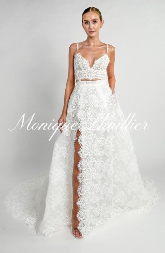 Monique Lhuillier Melrose Bralette by Monique Lhuillier #1 Silk White/Nude thumbnail