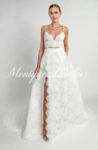 Monique Lhuillier Melrose Skirt by Monique Lhuillier #0 default Silk White thumbnail
