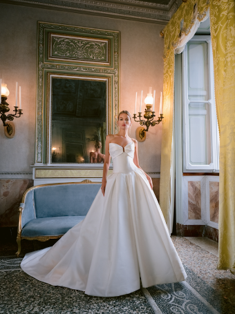 Monique Lhuillier Milan by Monique Lhuillier #0 default Silk White thumbnail