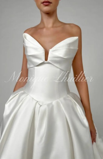 Monique Lhuillier Milan by Monique Lhuillier #2 Silk White thumbnail