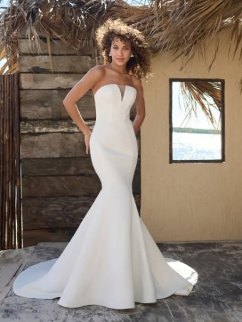 Rebecca Ingram Marsha by Rebecca Ingram #1 Ivory (gown with Natural Illusion) thumbnail