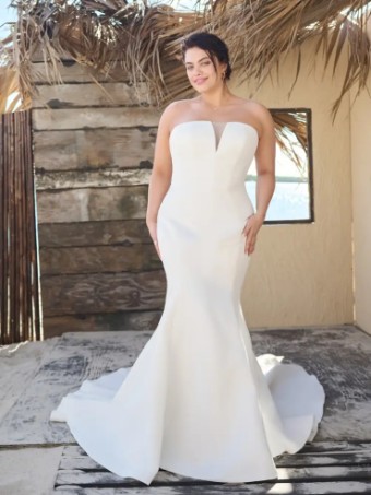 Rebecca Ingram Marsha by Rebecca Ingram #2 Ivory (gown with Natural Illusion) thumbnail