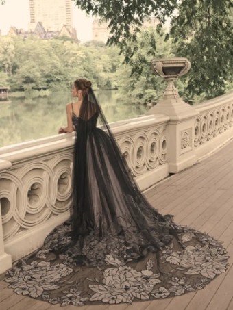 Maggie Sottero Watson Veil by Maggie Sottero #0 default Black thumbnail