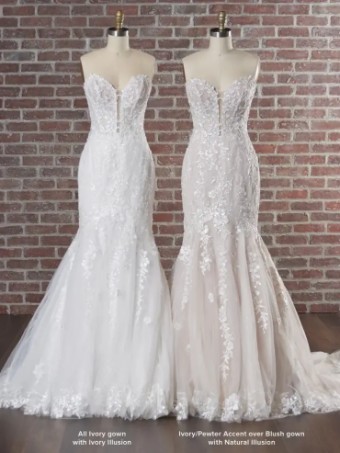 Maggie Sottero Lennon by Maggie Sottero #7 All Ivory (with ivory illusion) thumbnail