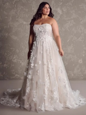Maggie Sottero Laila by Maggie Sottero #1 All Ivory (with ivory illusion) thumbnail