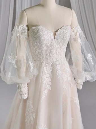 Maggie Sottero Chelsea by Maggie Sottero #6 Ivory over Blush (with natural illusion) thumbnail