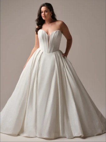 Maggie Sottero Derrick Royale by Maggie Sottero #2 All Ivory (with ivory illusion) thumbnail