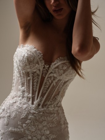 Maggie Sottero Benjie #1 Ivory over Blush (with natural illusion) thumbnail