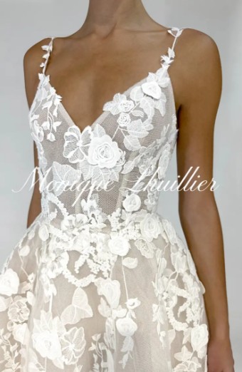 Monique Lhuillier Antoinette by Monique Lhuillier #2 Silk White/Cameo thumbnail