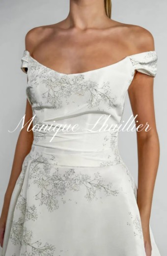 Monique Lhuillier Baby's Breath by Monique Lhuillier #3 Ivory/Leaf thumbnail