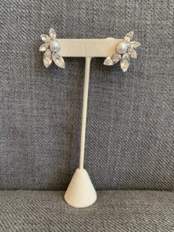 Paris by Deborah Moorland Canary Caper Earrings - Paris by Debra Moreland #0 default Silver/Bright White Pearls/Clear Crystals thumbnail