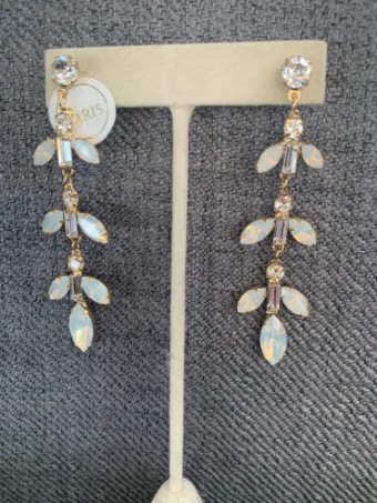 Paris by Deborah Moorland Sante Fe Earrings - Paris by Debra Moreland #0 default Gold/White Opal/Clear thumbnail