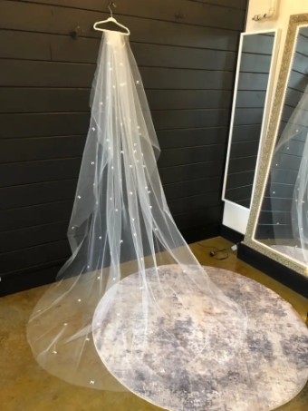 Paris by Deborah Moorland Bo Peep Veil - Paris by Debra Moreland #0 default Ivory tulle with White bows thumbnail