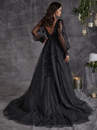 Rebecca Ingram Alexandria by Rebecca Ingram #3 Black (gown with Black Illusion) thumbnail