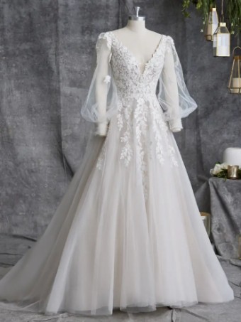 Rebecca Ingram Alexandria by Rebecca Ingram #8 Black (gown with Black Illusion) thumbnail