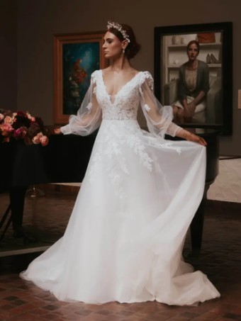Rebecca Ingram Alexandria by Rebecca Ingram #0 default Black (gown with Black Illusion) thumbnail