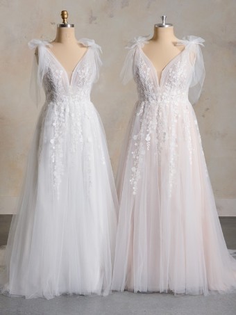 Rebecca Ingram Zinnia by Rebecca Ingram #4 default Ivory over Blush (with natural illusion) thumbnail