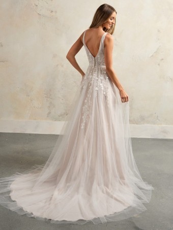 Rebecca Ingram Zinnia by Rebecca Ingram #2 Ivory over Blush (with natural illusion) thumbnail