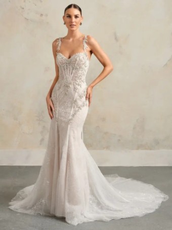 Sottero and Midgley Almudena by Sottero & Midgley #2 All Ivory (with ivory illusion) thumbnail