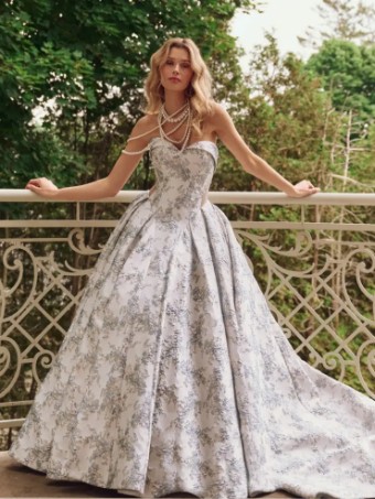 Sottero and Midgley Aberdeen by Sottero & Midgley #0 default French Blue/Pewter Accent thumbnail