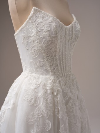 Sottero and Midgley Parker by Sottero & Midgley #4 All Ivory (with ivory illusion) thumbnail