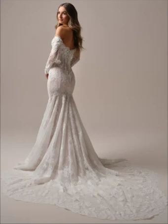 Maggie Sottero Takera (Long Sleeves) by Maggie Sottero #1 All Ivory (with ivory illusion) thumbnail