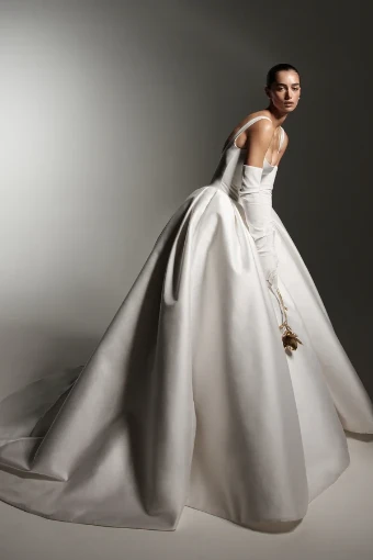 Monique Lhuillier Brentwood by Monique Lhuillier #0 default Silk White thumbnail