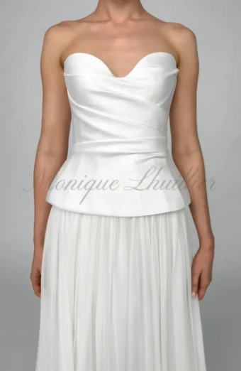 Monique Lhuillier Le Doux by Monique Lhullier #3 Silk White thumbnail