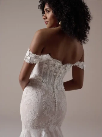 Maggie Sottero Takera (Strapless) by Maggie Sottero #2 Ivory Over Blush thumbnail