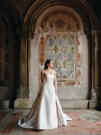 Monique Lhuillier BL26105 by Bliss Monique Lhuillier #1 Silk White thumbnail