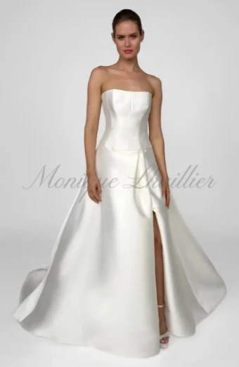 Bliss by Monique Lhuillier BL26105 by Bliss Monique Lhuillier #2 Silk White thumbnail