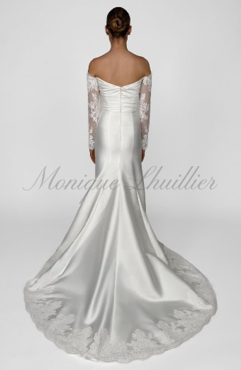 Bliss by Monique Lhuillier BL26104 by Bliss Monique Lhuillier #2 Silk White thumbnail